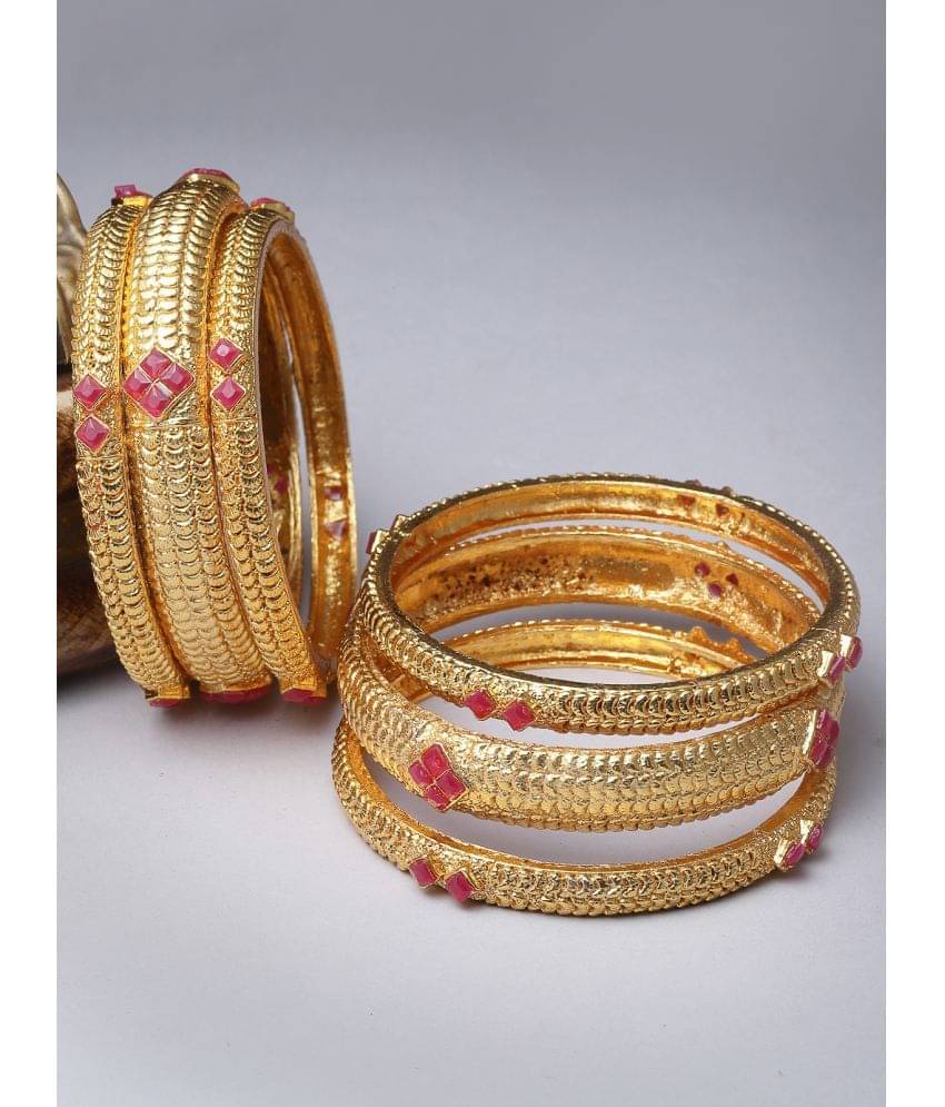 Sukkhi Red Bangle Set ( Pack of 6 ) Sukkhi Red Bangle Set ( Pack of 6 )