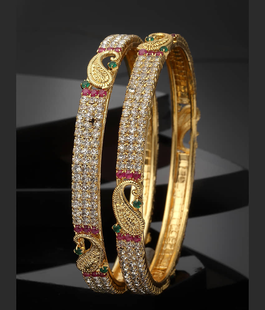 Sukkhi White Bangle Set ( Pack of 2 )