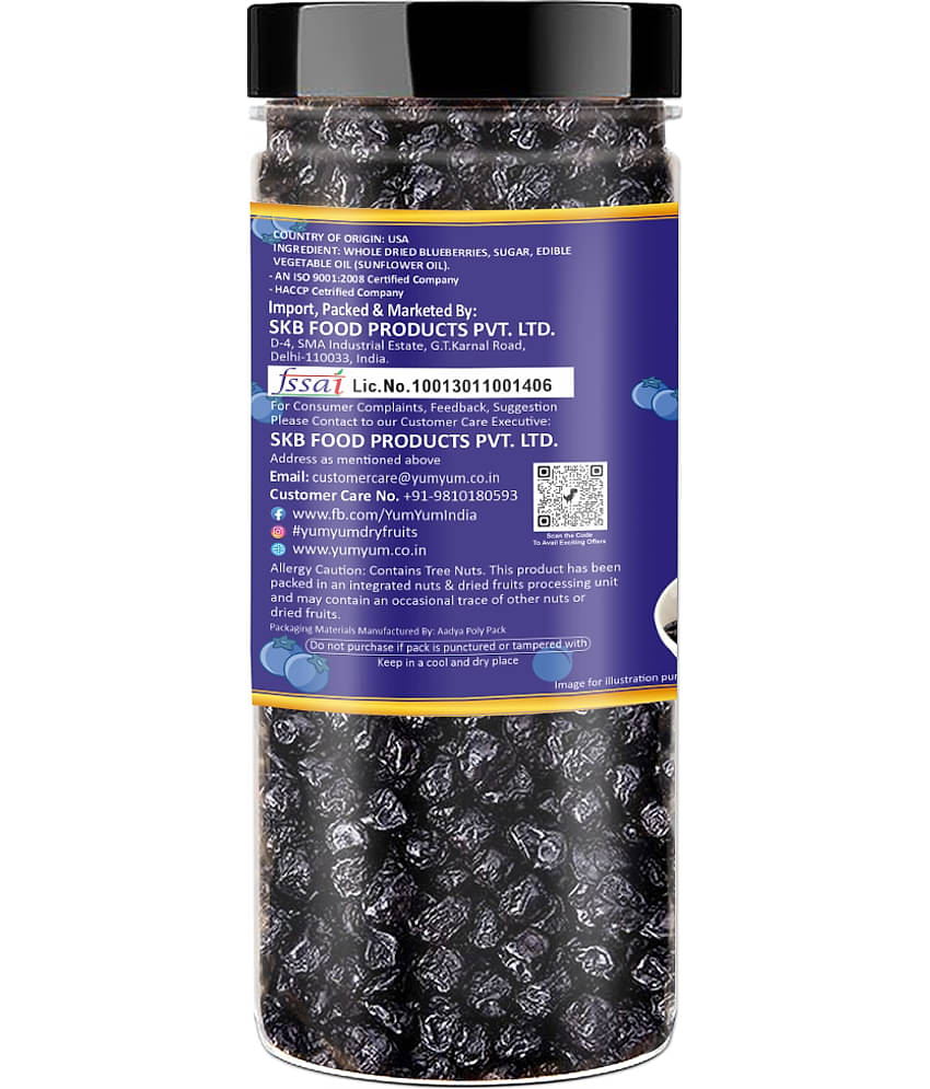 YUM YUM Premium American Dried Blueberries 150g Blueberry (150 g)