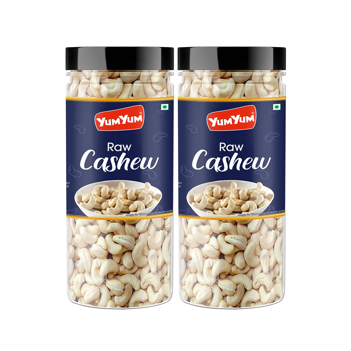     			YUM YUM Premium Raw Cashews Nut Kaju 300g (Pack of 2 -150g Each)