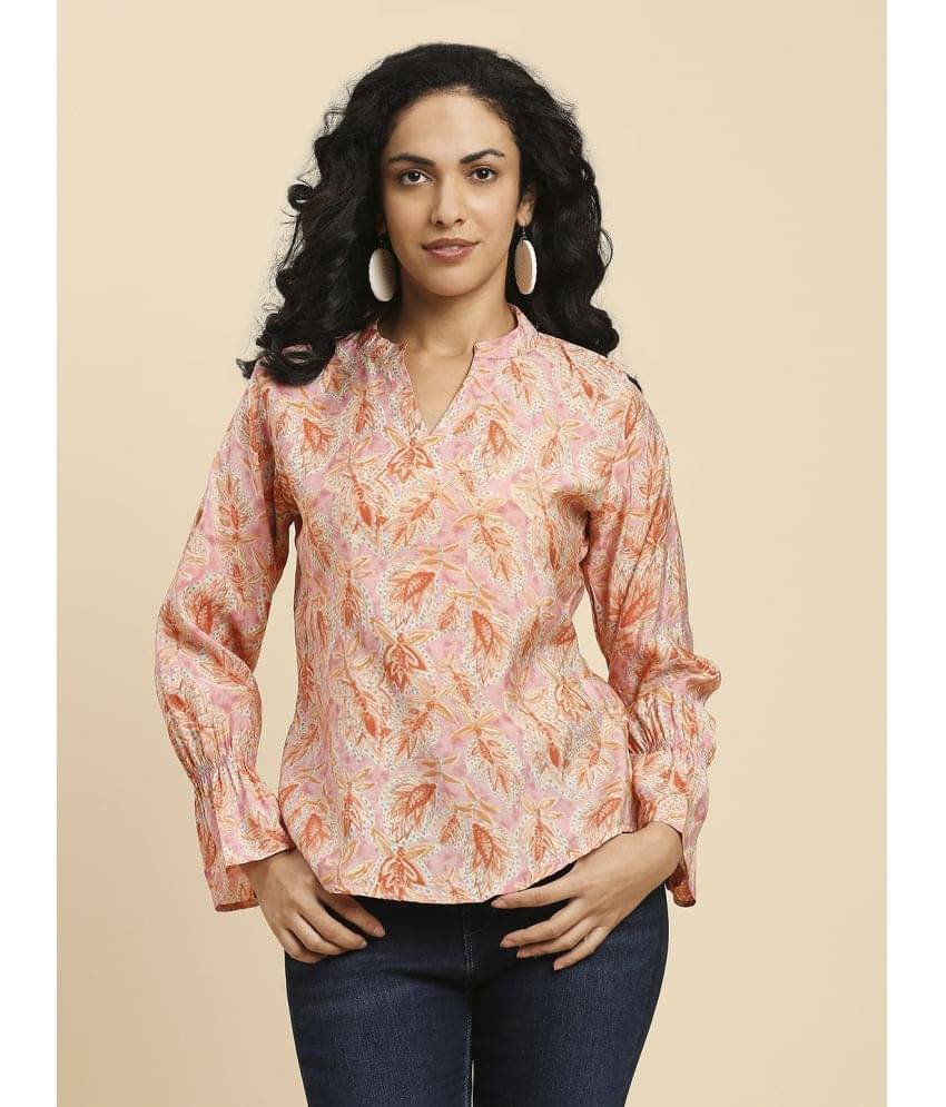 gufrina Women's Viscose Regular Top ( Peach ) gufrina Women's Viscose Regular Top ( Peach )