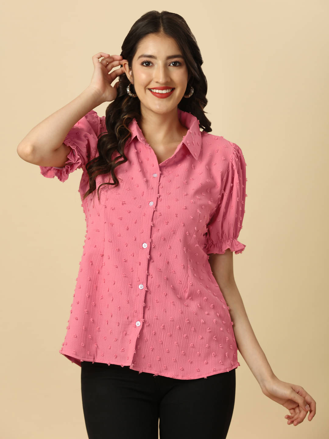 gufrina Pink Polyester Women's Regular Top ( Pack of 1 ) gufrina Pink Polyester Women's Regular Top ( Pack of 1 )
