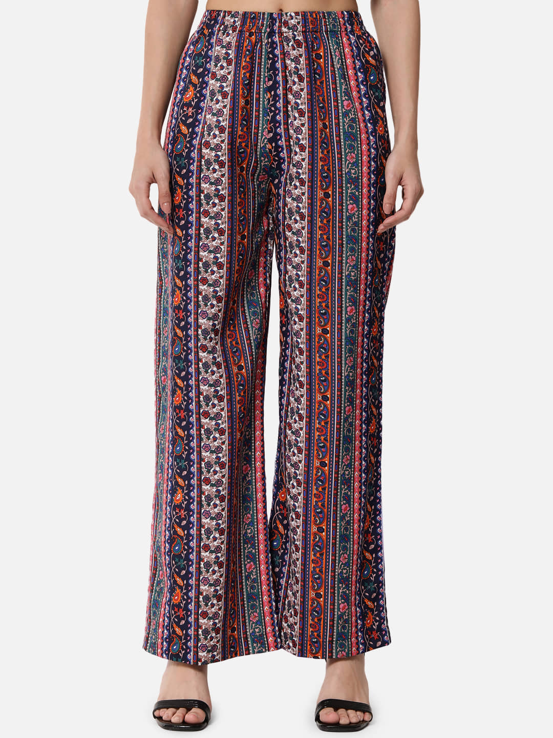 ALL WAYS YOU Multicolor Crepe Straight Women's Palazzos ( Pack of 1 )