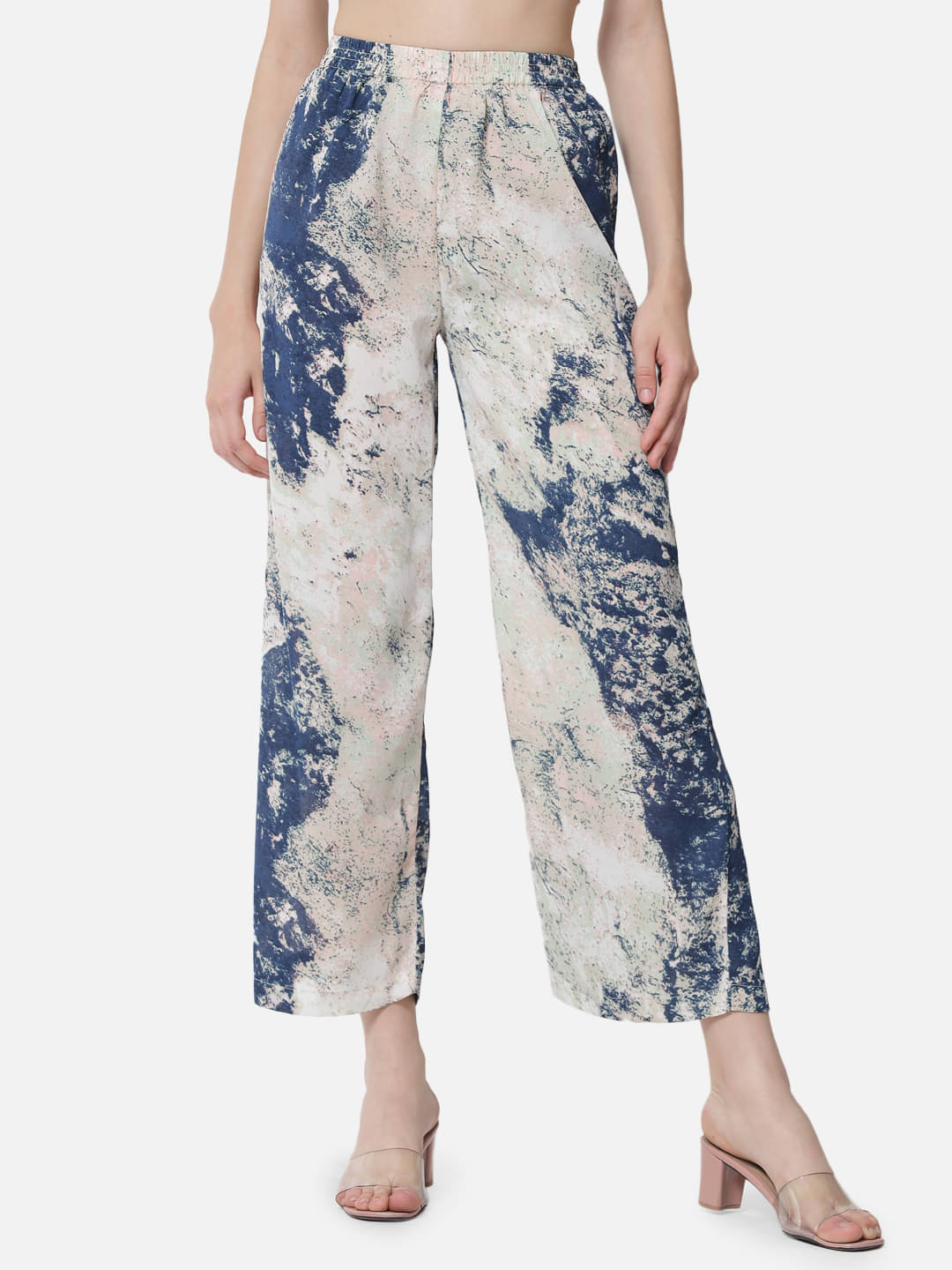 ALL WAYS YOU Multicolor Crepe Straight Women's Palazzos ( Pack of 1 )     			ALL WAYS YOU Multicolor Crepe Straight Women's Palazzos ( Pack of 1 )