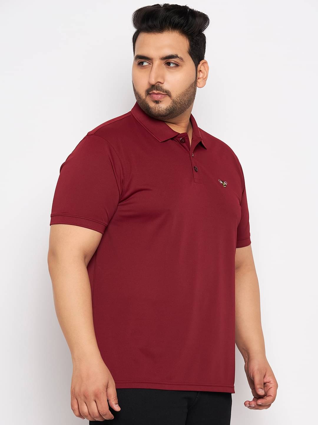     			Auxamis Pack of 1 Cotton Blend Regular Fit Solid Half Sleeves Men's Polo T Shirt ( Maroon )