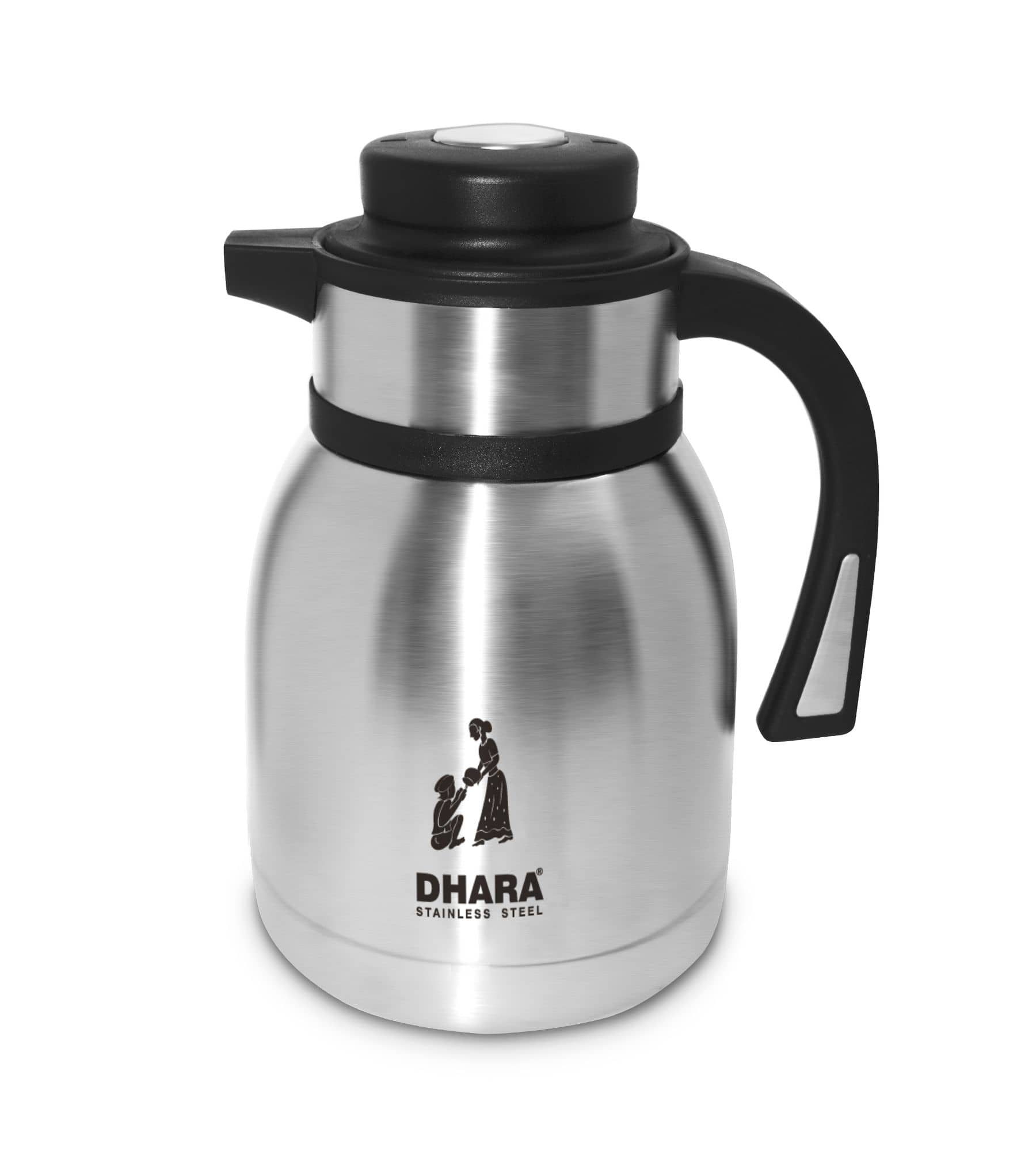 Dhara Stainless Steel CHAI CLUB 1.2 L Steel Carafe 1200 ml
