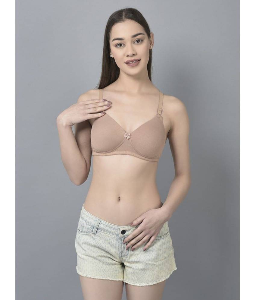 Dollar Missy Beige Cotton Lightly Padded Women's T-Shirt Bra ( Pack of 1 ) Dollar Missy Beige Cotton Lightly Padded Women's T-Shirt Bra ( Pack of 1 )