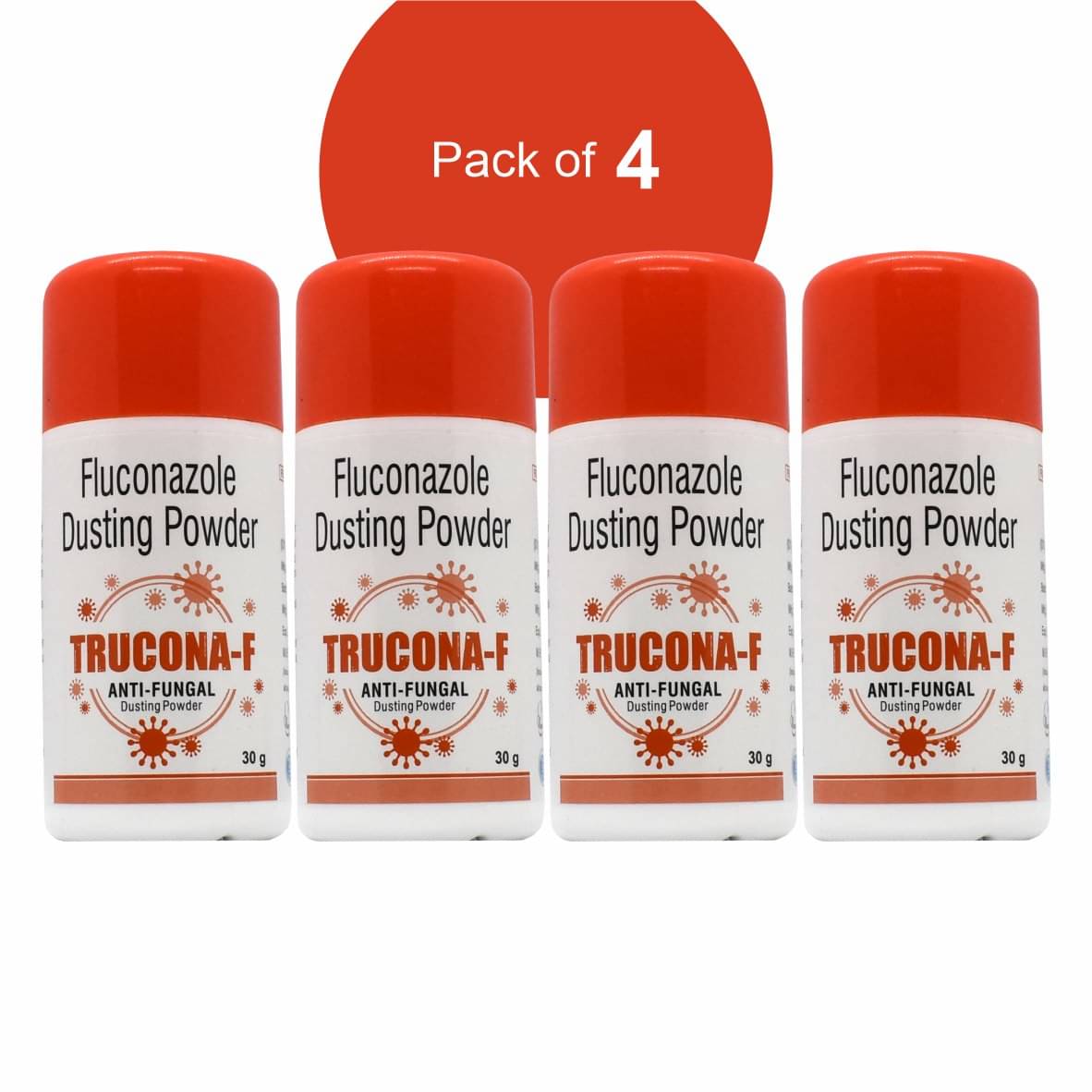     			G GANEVE Fluco_nazole Dusting Powder Talc 30 gm Pack of 4