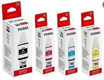     			ID CARTRIDGE Pixma  790 Multicolor Color and Black Cartridge for GI 790 INK Cartridge Pack Of 4 For Use Pixma G1000, G2000, G3000 Printers
