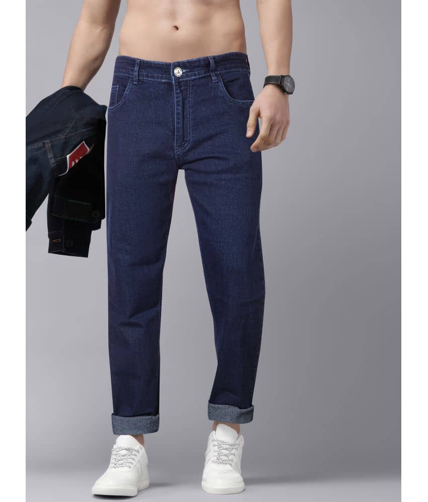 JB JUST BLACK Regular Fit Cuffed Hem Men's Jeans - Blue ( Pack of 1 ) - Jeans | Buy online on ZillyBuy