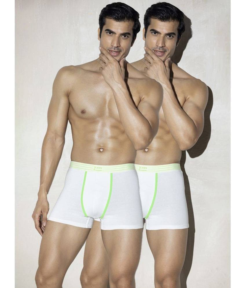     			John Players White John Players Trunks Cotton Men's Trunks ( Pack of 2 )