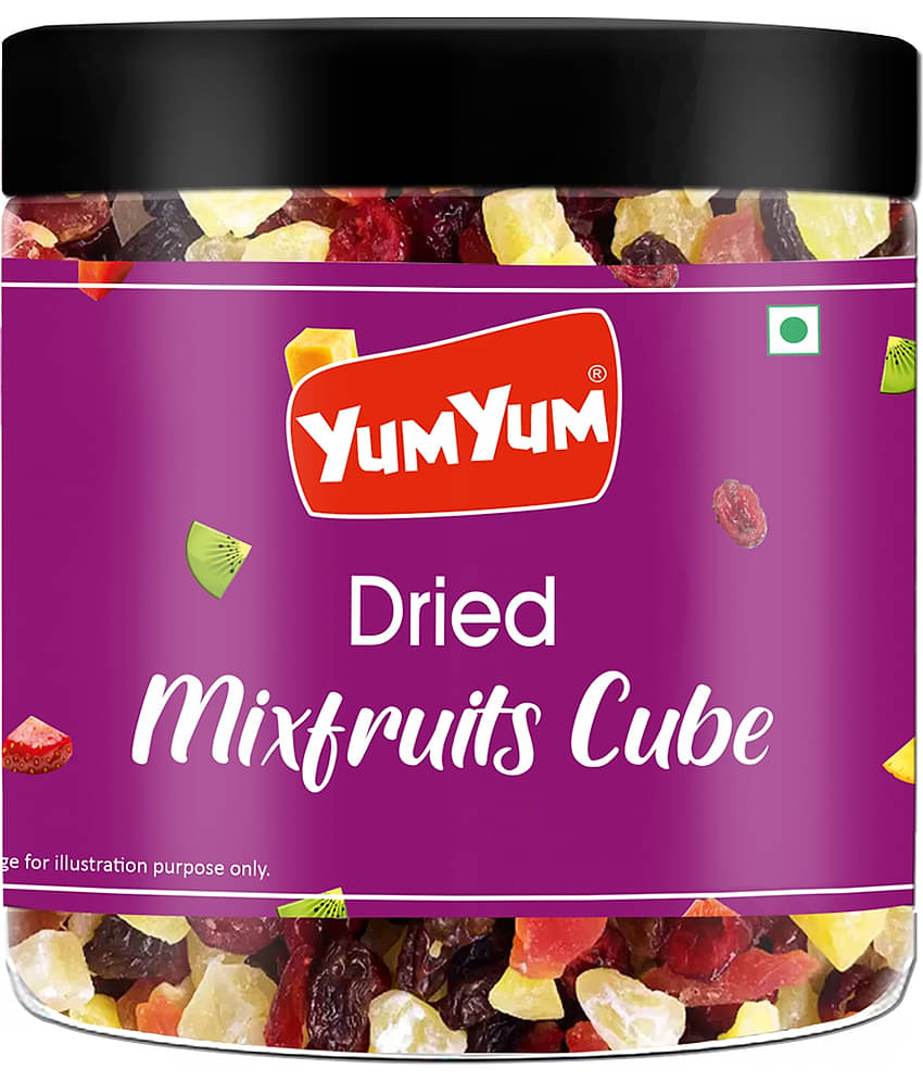 YUM YUM Mixed Dried Fruits Snack -200g Cranberries, Strawberries, Kiwi, Mango, Pineapple, (200 g)
