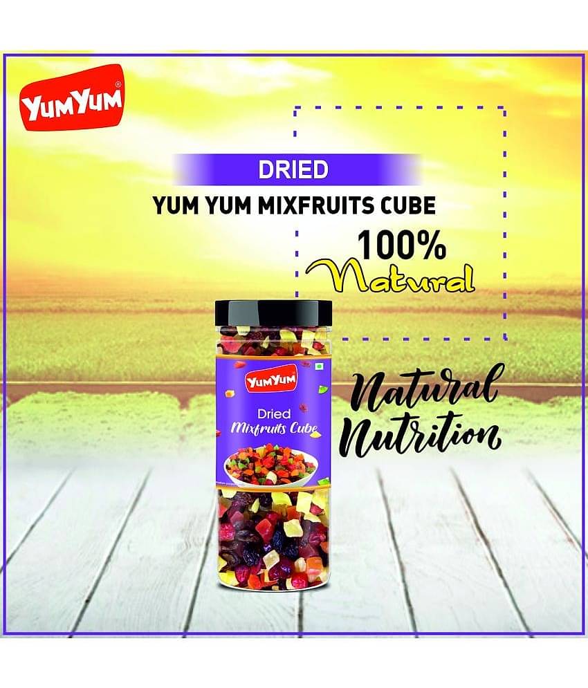 YUM YUM Mixed Dried Fruits -Cranberries,Strawberries,Kiwi,Mango,Pineapple,Kiwi, (150 g)