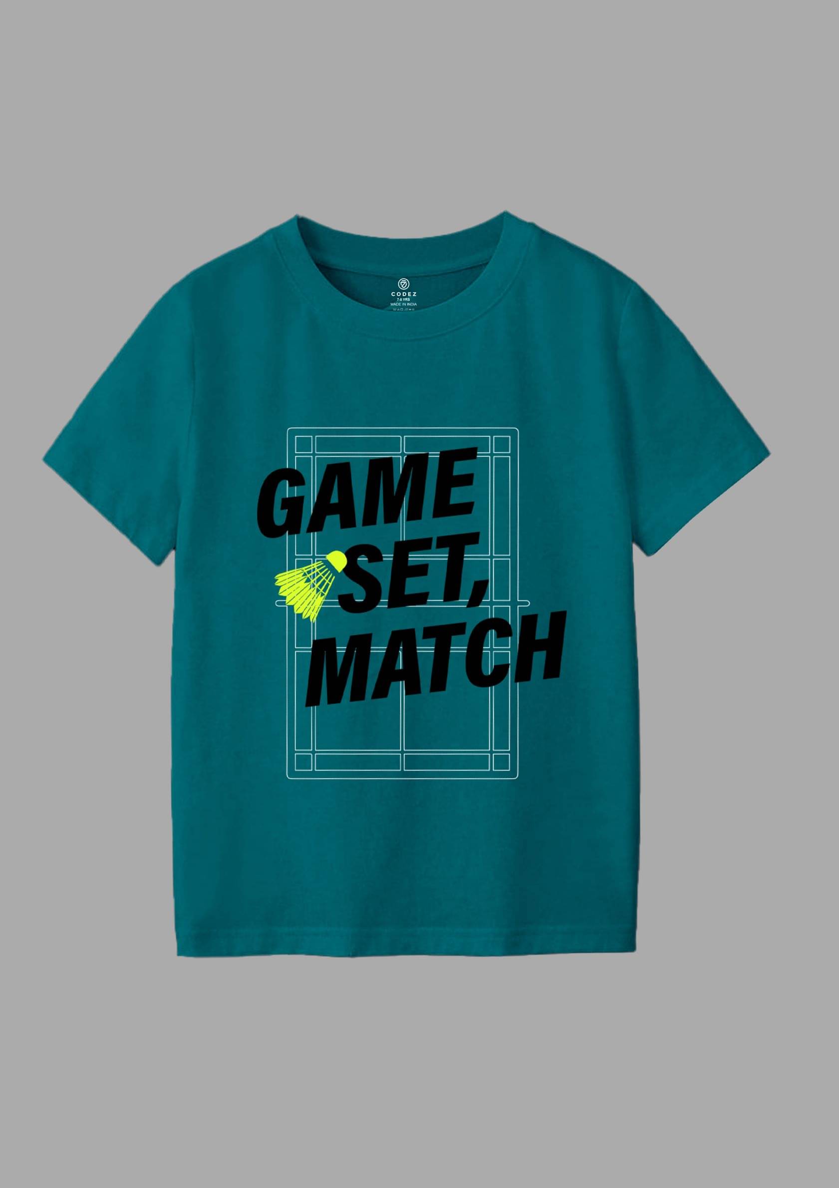     			CODEZ Pack of 2 Boys Cotton Blend T-Shirt ( Teal )