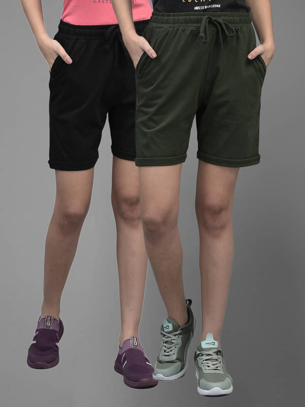 Dollar Cotton Hot Pants - Multi Color Dollar Cotton Hot Pants - Multi Color