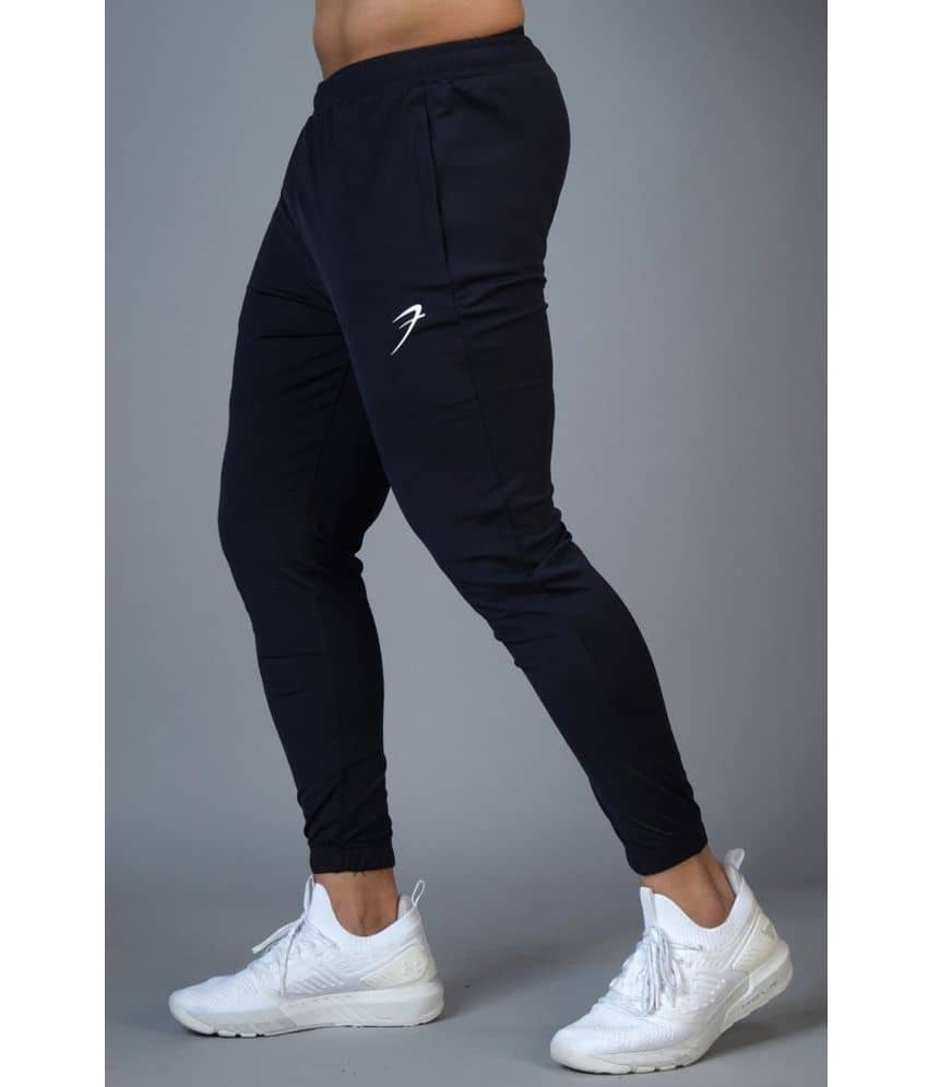 Fuaark Navy Blue Nylon Men's Sports Joggers ( Pack of 1 ) - Track Pants | Buy online on ZillyBuy