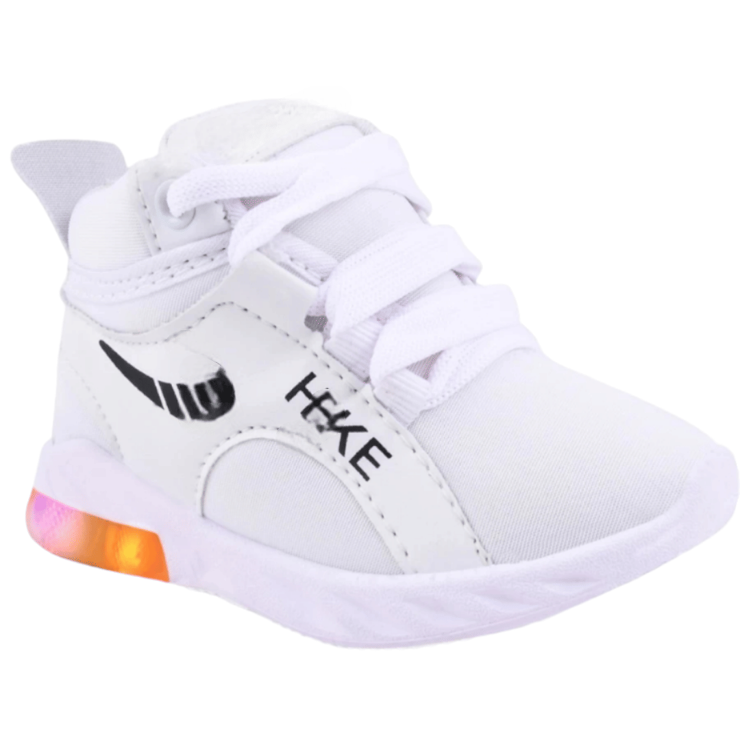     			GLOBIN - White Boy's LED Shoes ( 1 Pair )