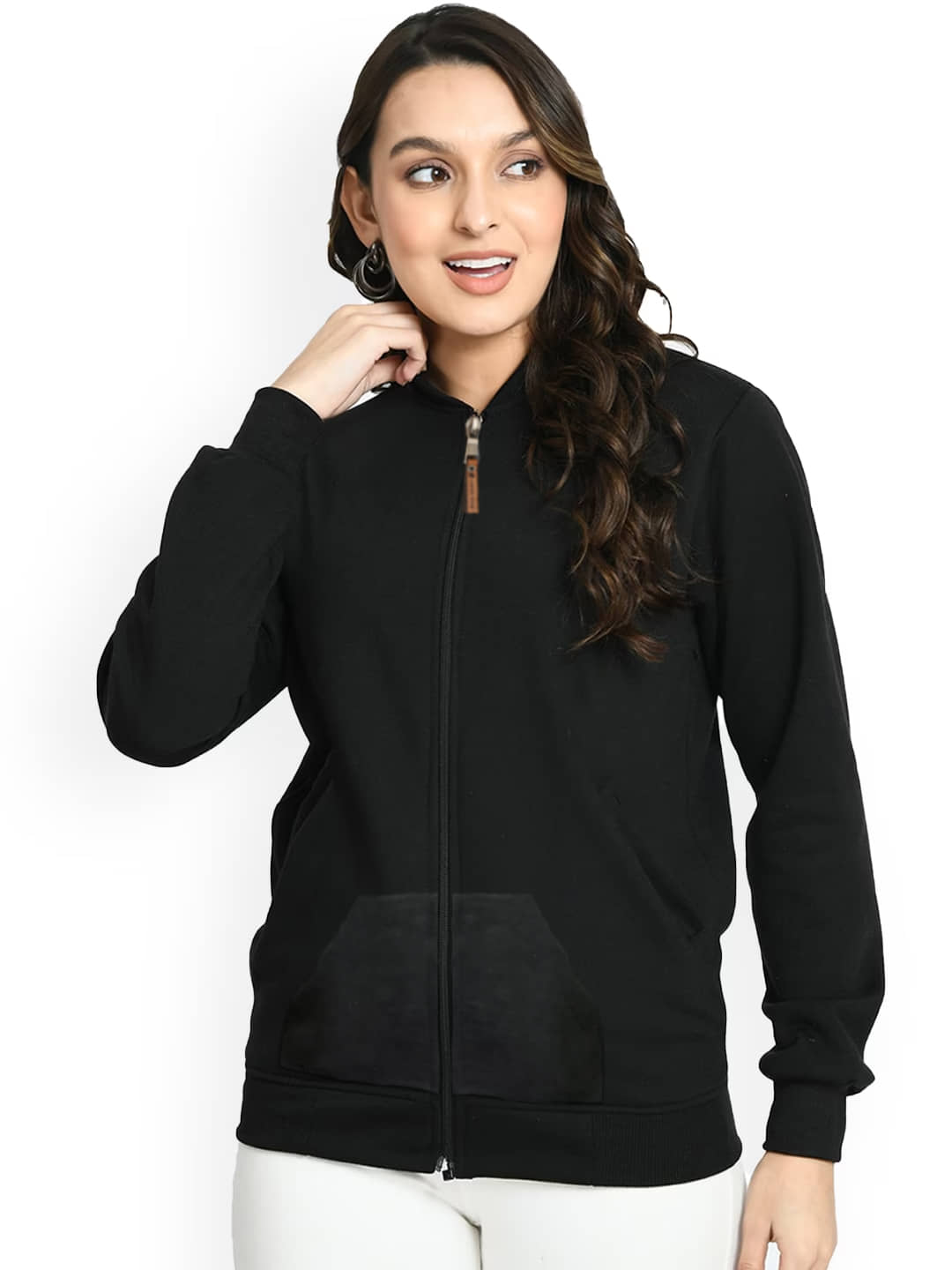 Leotude - Fleece Maroon Bomber Jackets - Jackets & Coats | Buy online on ZillyBuy