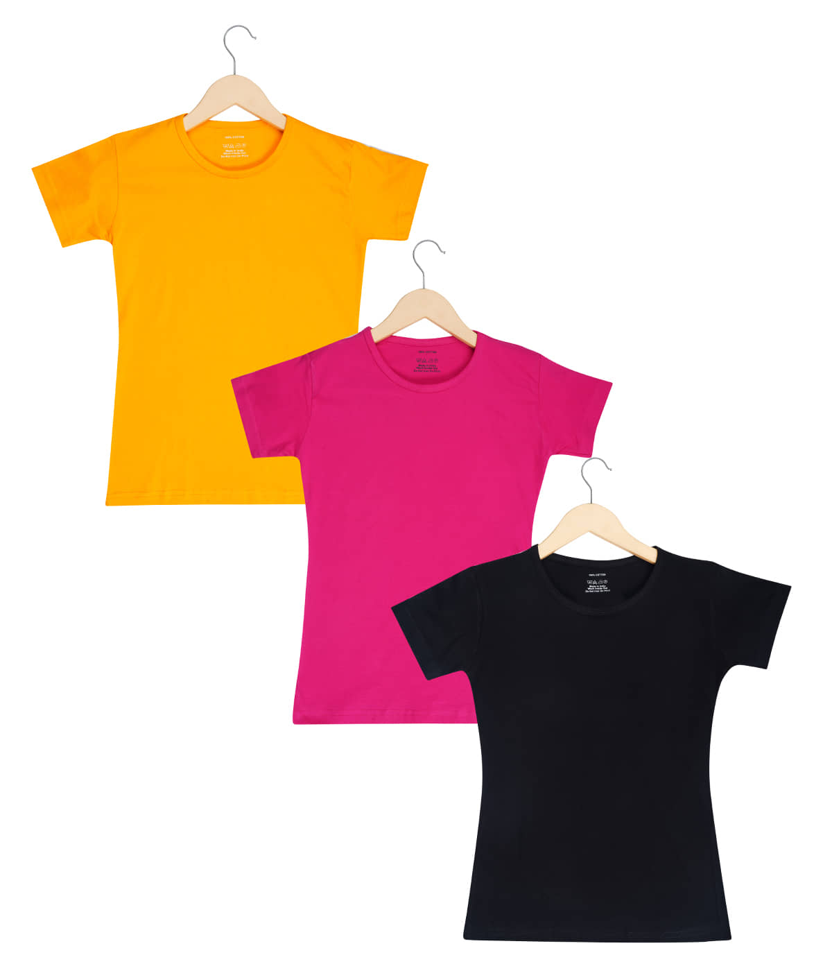 Santee Pack of 3 Girls Cotton Blend T-Shirt ( Multi )