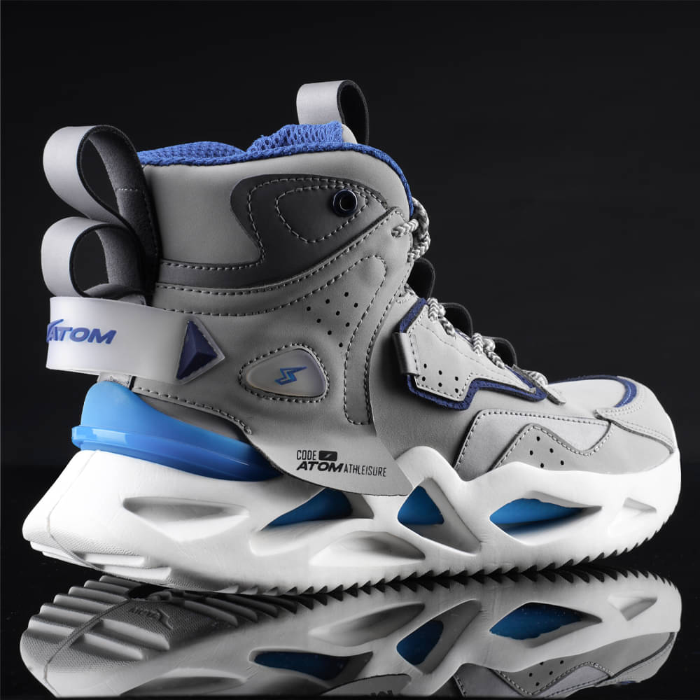     			ATOM Chroma Kick Light Grey Men's Sneakers