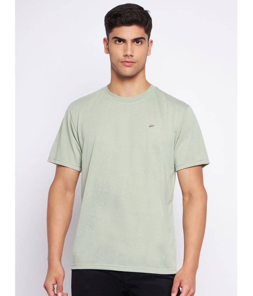 Auxamis Pack of 1 Cotton Blend Regular Fit Men's T-Shirt ( Green ) Auxamis Pack of 1 Cotton Blend Regular Fit Men's T-Shirt ( Green )