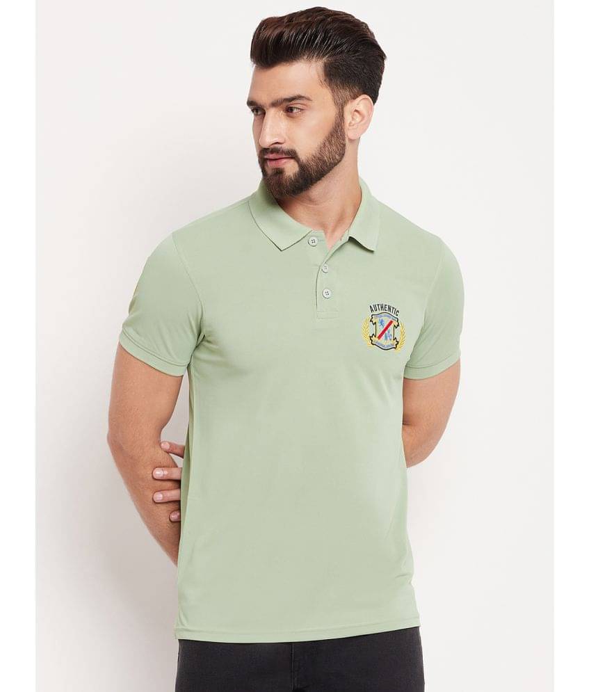 Auxamis Pack of 1 Cotton Blend Regular Fit Embroidered Half Sleeves Men's Polo T Shirt ( Mint Green ) Auxamis Pack of 1 Cotton Blend Regular Fit Embroidered Half Sleeves Men's Polo T Shirt ( Mint Green )