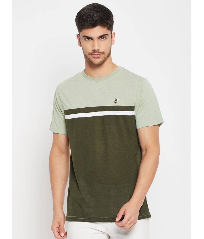 Auxamis Pack of 1 Cotton Blend Regular Fit Men's T-Shirt ( Multicolor ) Auxamis Pack of 1 Cotton Blend Regular Fit Men's T-Shirt ( Multicolor )
