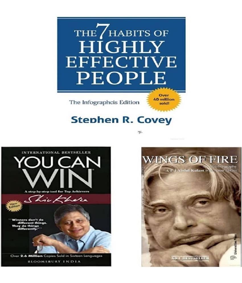 ( Combo of 3 books ) The 7 Habits Of Highly Effective People & You Can Win & Wings of Fire: An Autobiography Paperback - Stationery | Buy online on ZillyBuy