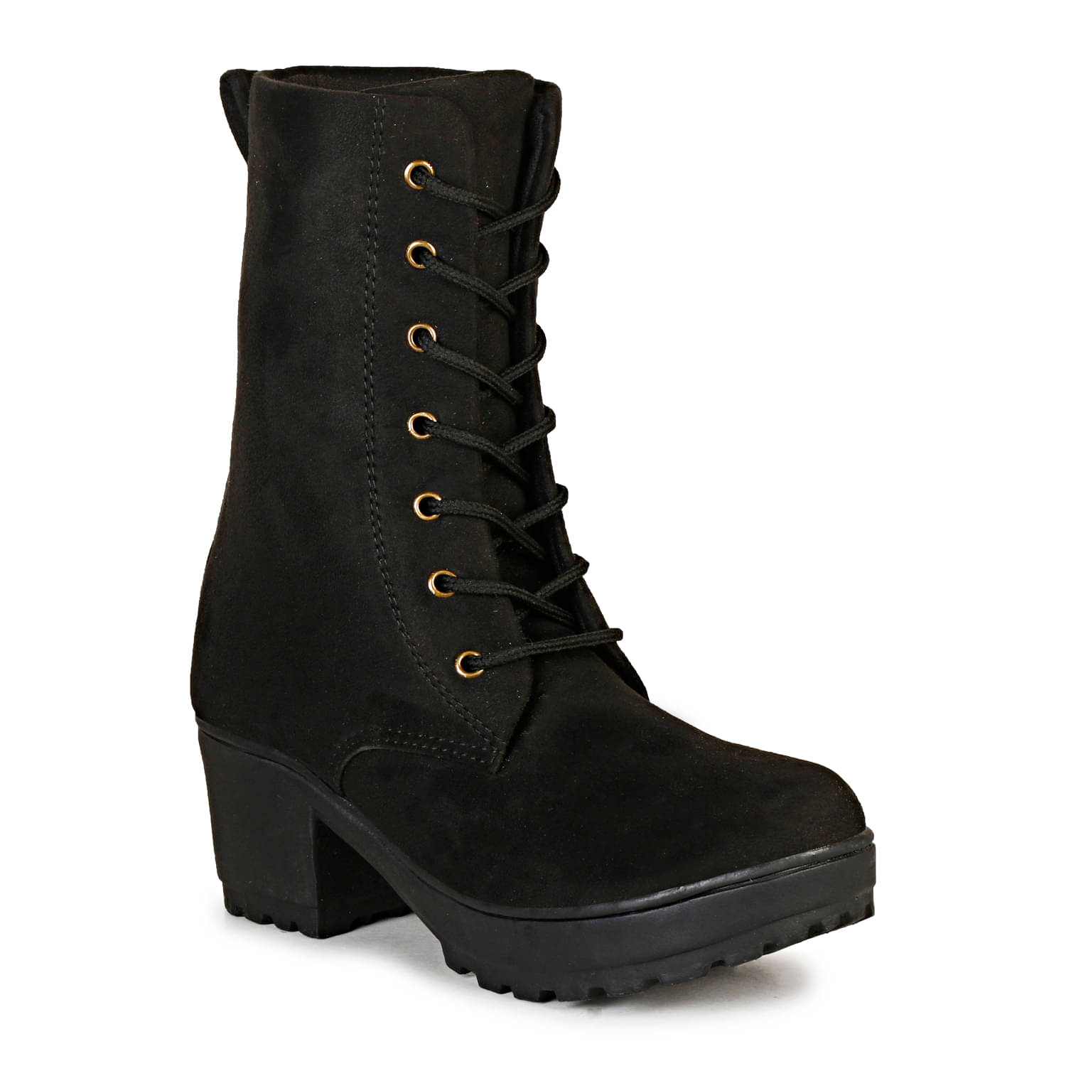     			Commander Shoes - Black Women's Mid Calf Length Boots