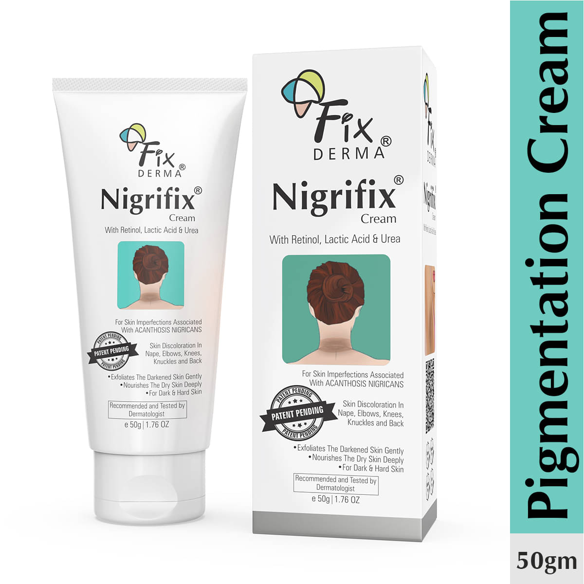 Fixderma Nigrifix Cream For Dark Neck, Ankles, Knuckles, Elbows, Underarm Whitening 50g, (Pack of 1) Fixderma Nigrifix Cream For Dark Neck, Ankles, Knuckles, Elbows, Underarm Whitening 50g, (Pack of 1)