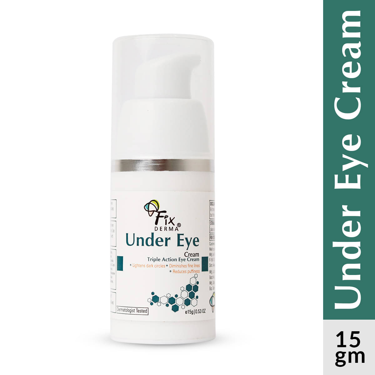 Fixderma Under Eye tripple action Cream Controls Fine Lines & Under Eye Ageing 15g, (Pack of 1) Fixderma Under Eye tripple action Cream Controls Fine Lines & Under Eye Ageing 15g, (Pack of 1)