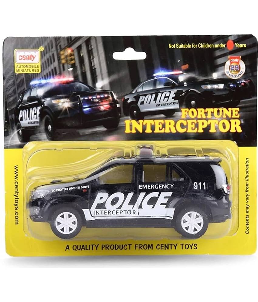 Kidsaholic Centy Toys Plastic Interceptor Fortune Pull Back Car (Free subscription of kids Educational worksheets)