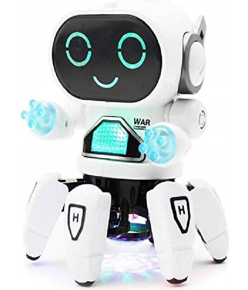 Kidsaholic Dancing Robot with Light and Music All Direction Movement Dancing Robot Toys for Boys and Girls Age 3+ I Multi Colour