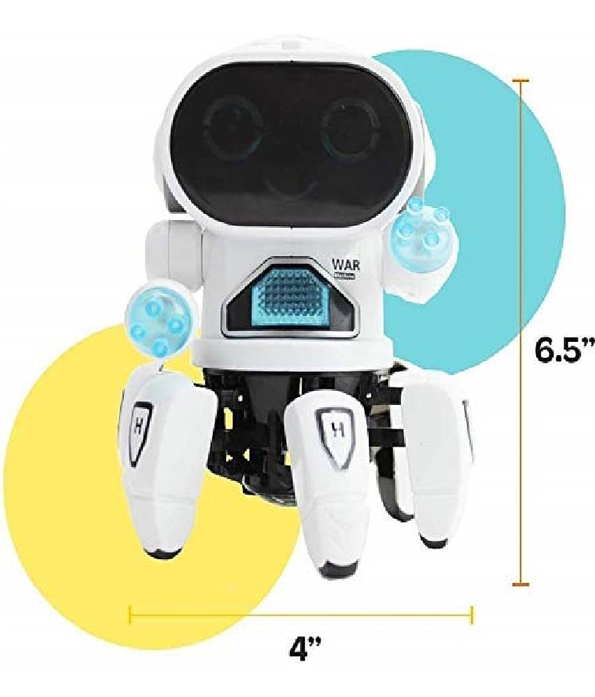 Kidsaholic Dancing Robot with Light and Music All Direction Movement Dancing Robot Toys for Boys and Girls Age 3+ I Multi Colour