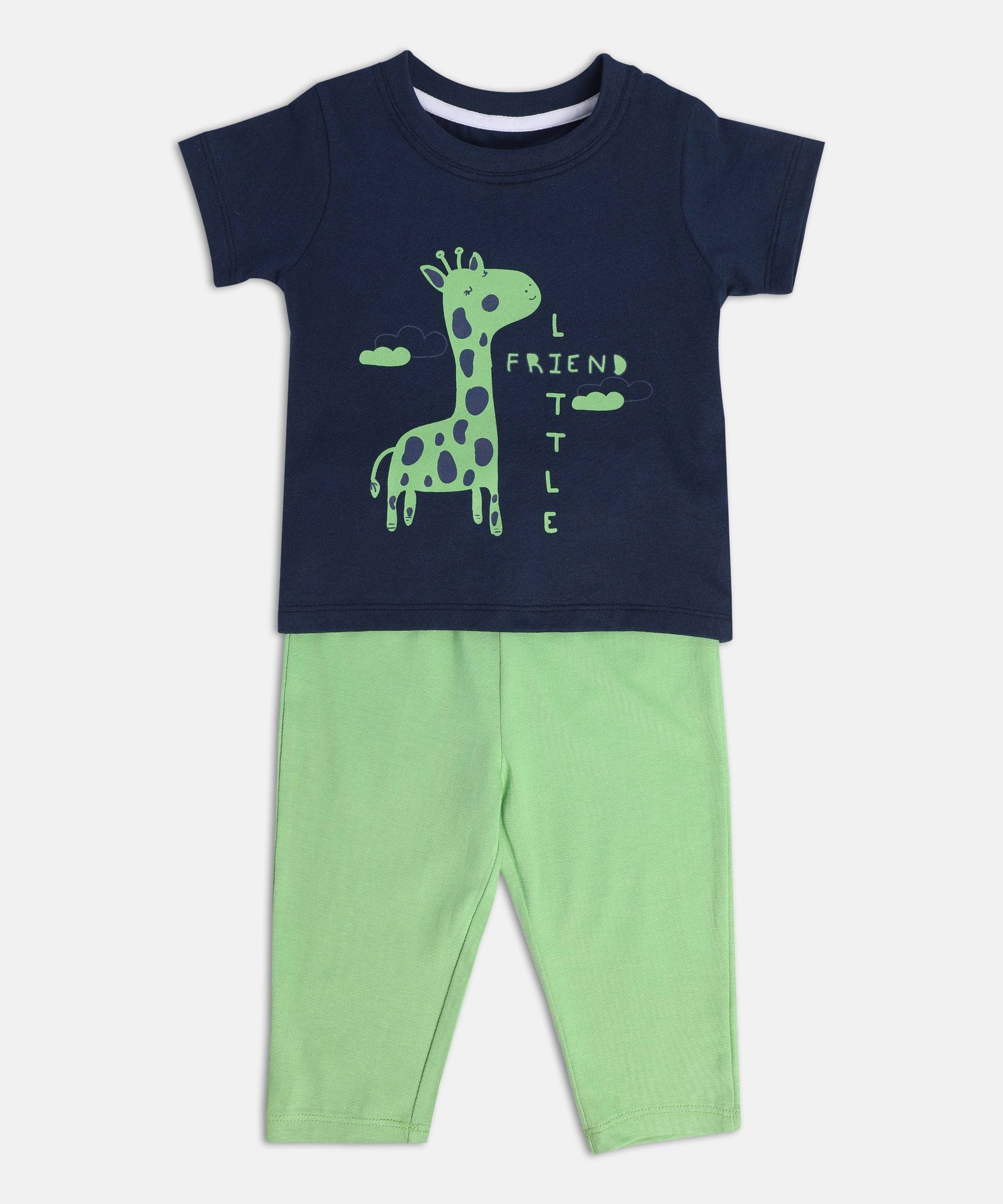     			MINI KLUB Pack of 1 Baby Boys Cotton Top & Trouser ( Multi )