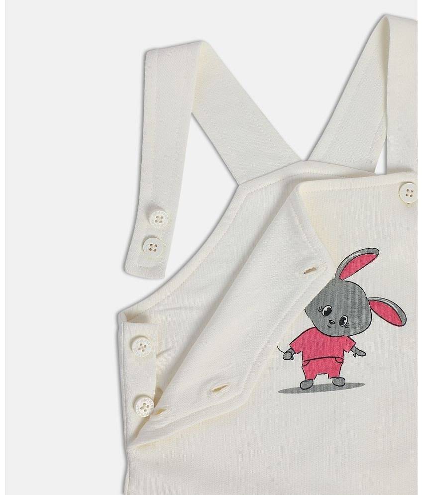 MINI KLUB Pack of 1 Baby Girls Cotton Dungaree Sets ( Multi )