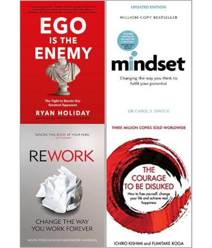 Mindset + Ego is the Enemy + Courage to be Disliked + Rework - Stationery | Buy online on ZillyBuy