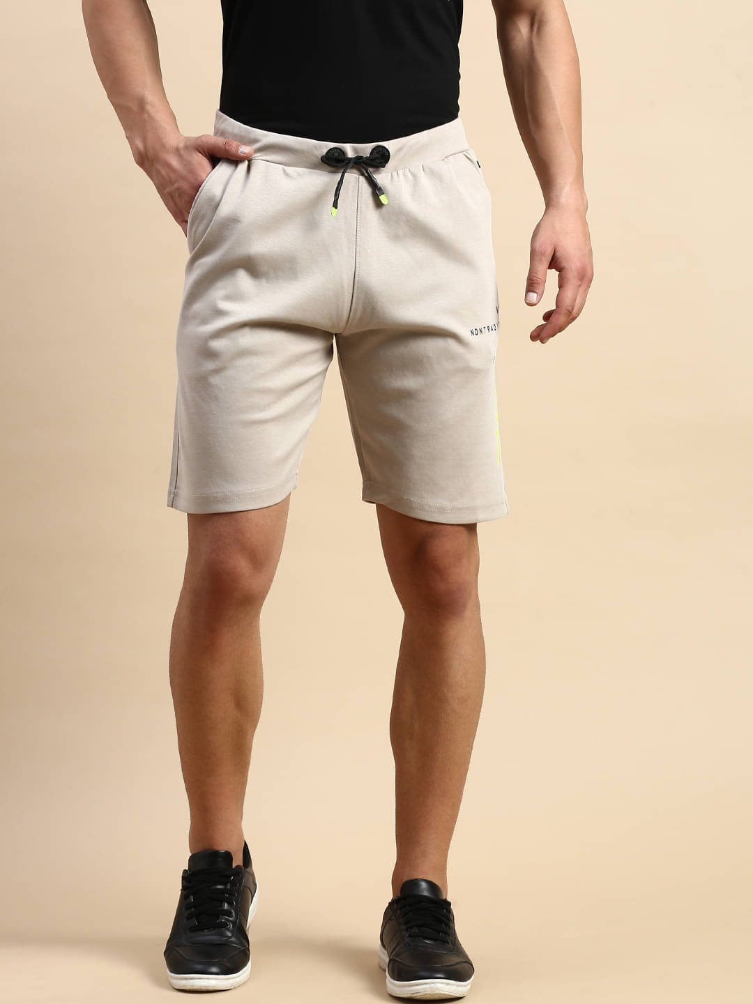 Showoff - Beige Polyester Men's Shorts ( Pack of 1 ) Showoff - Beige Polyester Men's Shorts ( Pack of 1 )