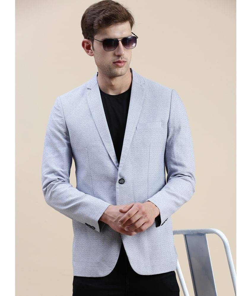     			Showoff Cotton Blend Men's Blazer - Blue ( Pack of 1 )