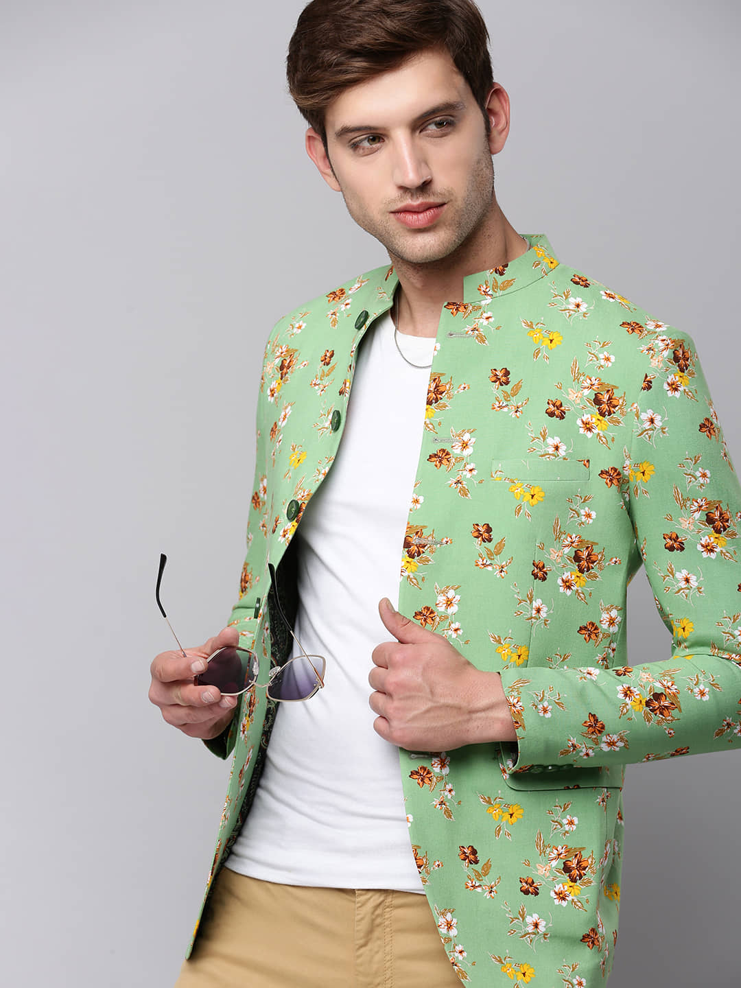 Showoff Cotton Blend Men's Blazer - Green ( Pack of 1 ) - Jackets & Coats | Buy online on ZillyBuy