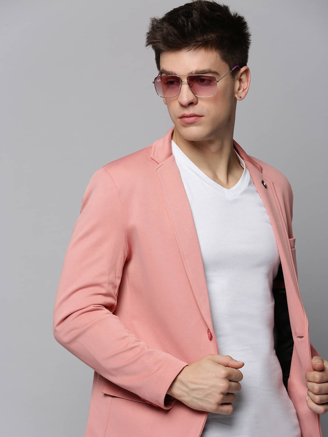     			Showoff Cotton Men's Blazer - Pink ( Pack of 1 )