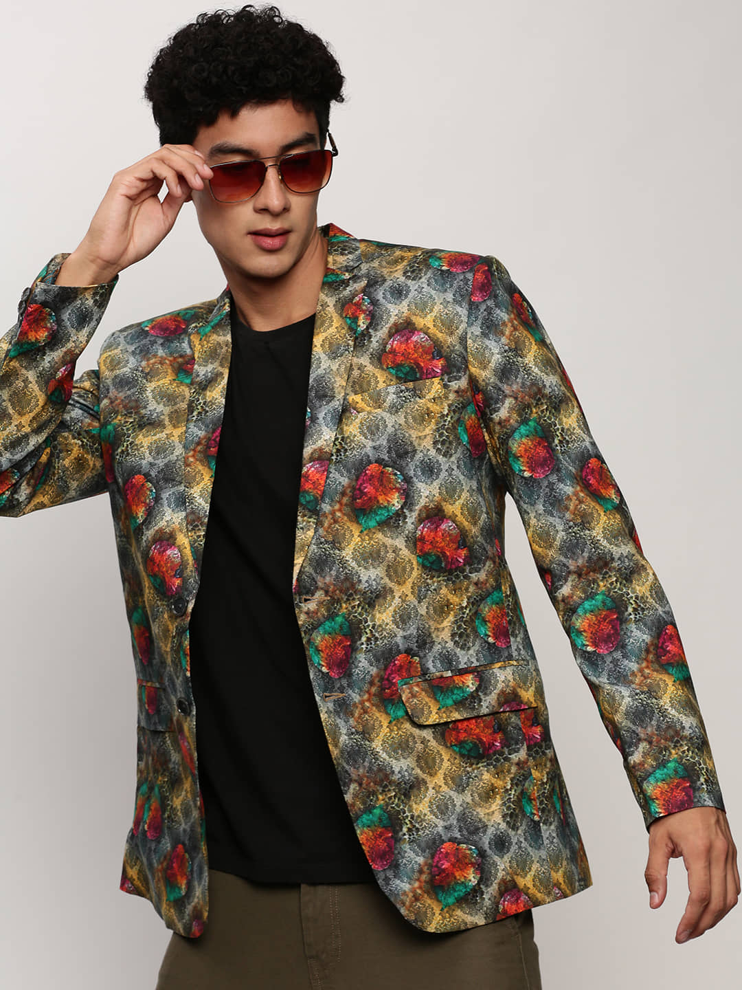 Showoff Cotton Men's Blazer - Grey ( Pack of 1 ) - Jackets & Coats | Buy online on ZillyBuy