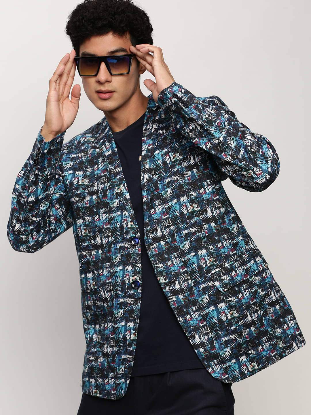 Showoff Cotton Men's Blazer - Blue ( Pack of 1 ) Showoff Cotton Men's Blazer - Blue ( Pack of 1 )