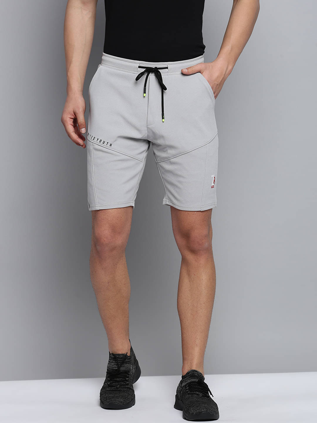     			Showoff - Grey Polyester Men's Shorts ( Pack of 1 )