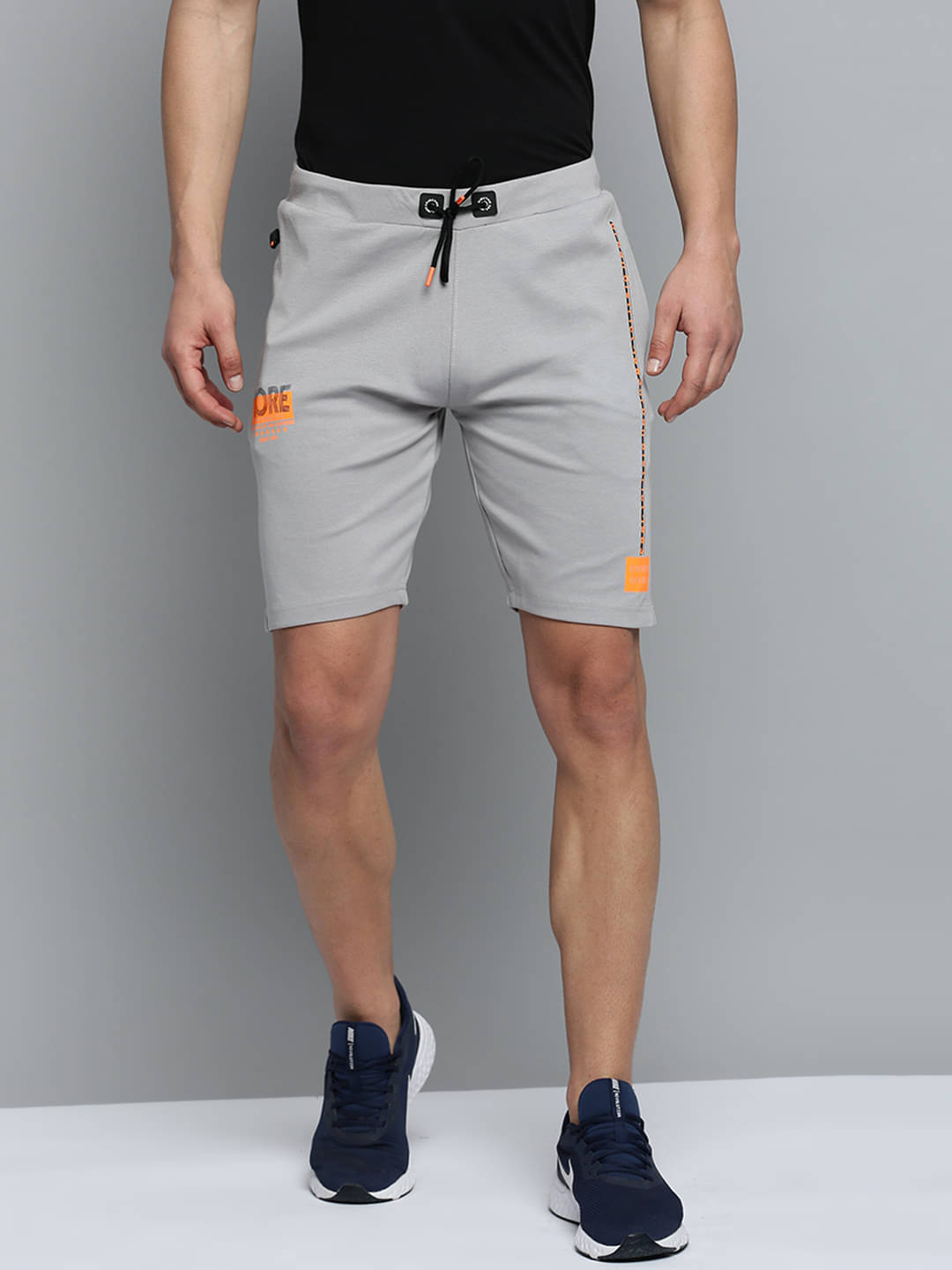 Showoff - Grey Polyester Men's Shorts ( Pack of 1 )     			Showoff - Grey Polyester Men's Shorts ( Pack of 1 )