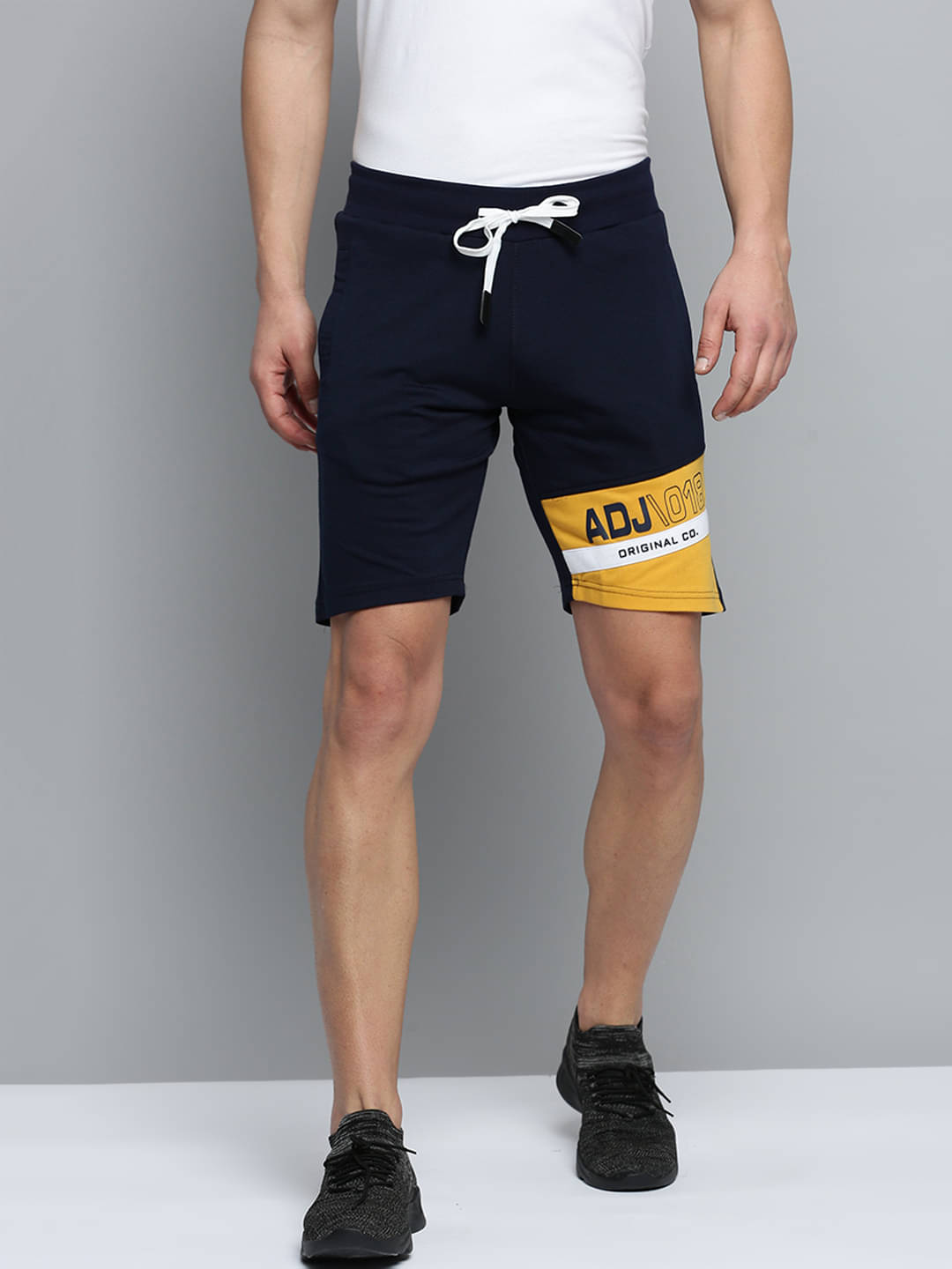     			Showoff - Navy Blue Polyester Men's Shorts ( Pack of 1 )