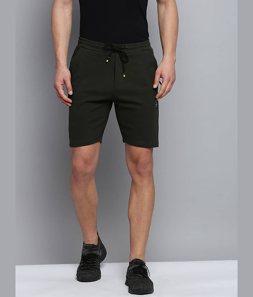 Showoff - Olive Polyester Men's Shorts ( Pack of 1 ) - Shorts | Buy online on ZillyBuy