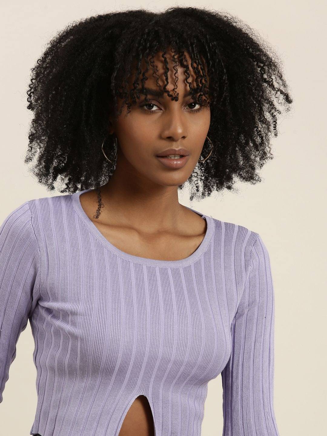 Showoff Women's Cotton Blend Regular Top ( Pastel )     			Showoff Women's Cotton Blend Regular Top ( Pastel )
