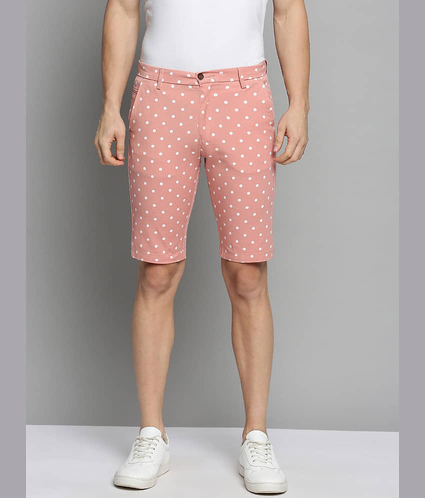 Showoff - Peach Cotton Men's Shorts ( Pack of 1 ) - Shorts | Buy online on ZillyBuy