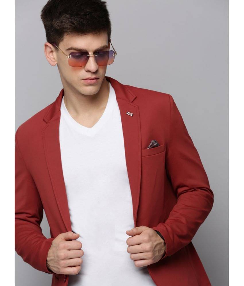 Showoff Viscose Men's Blazer - Rust ( Pack of 1 ) Showoff Viscose Men's Blazer - Rust ( Pack of 1 )